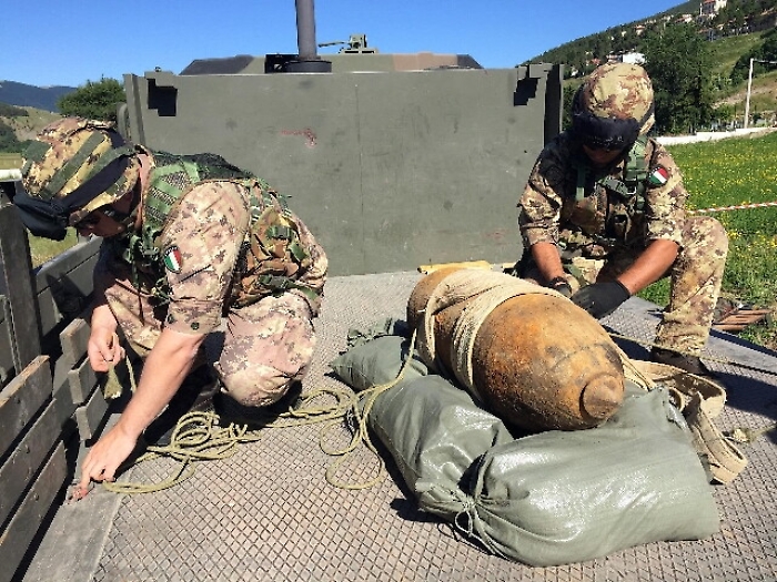 Fatto brillare ordigno bellico a Brescia