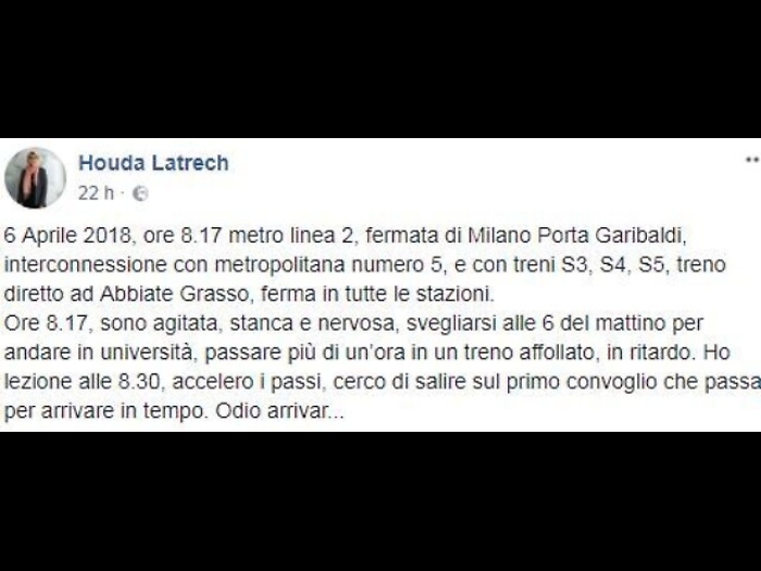 Aggredita in metro,ringrazia chi l'aiuta