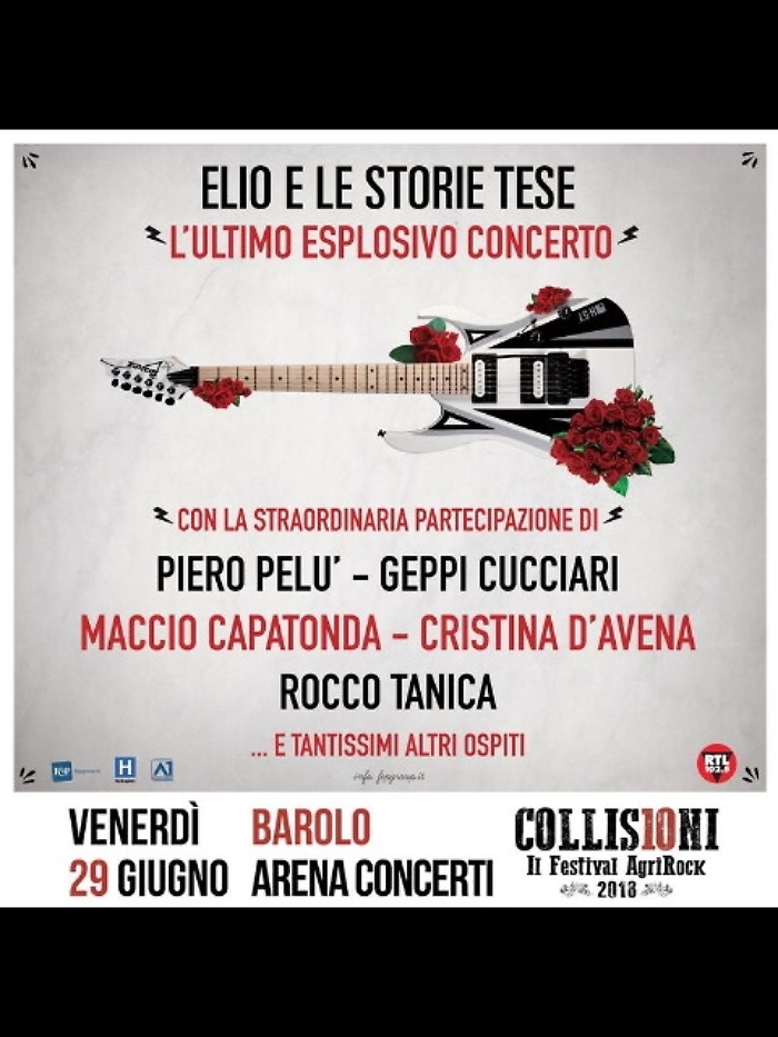 Ultimo live Elio e Storie Tese il 29/6