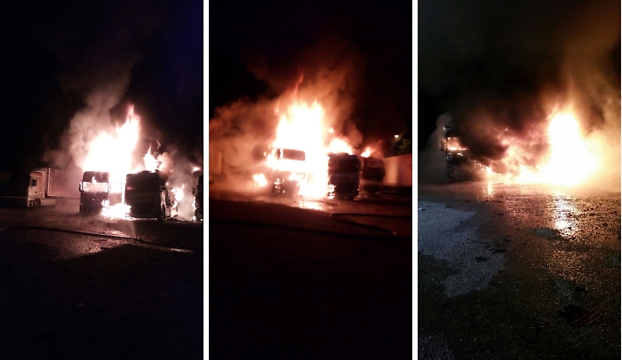 Vittoria, l'imprenditore dei Tir bruciati: "Mai ricevuto minacce"