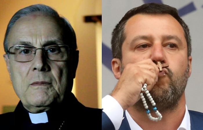 Monsignor Mogavero a Salvini: &laquo;Via quel rosario, non pu&ograve; dirsi cristiano&raquo;