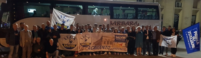 Folta rappresentanza di agrigentini alla manifestazione di sabato scorso a Roma per il centrodestra