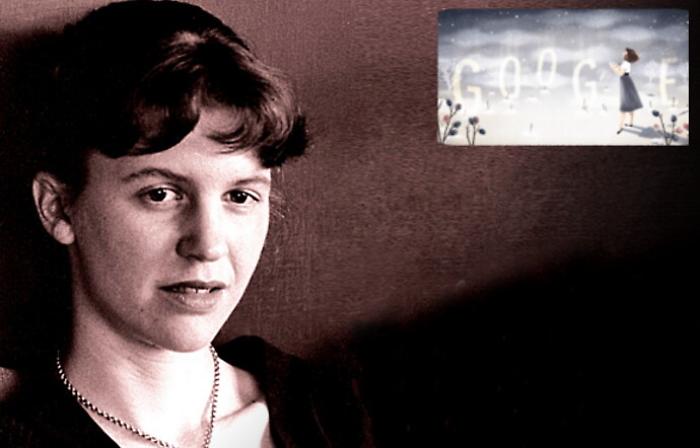 La dedica di Google a Sylvia Plath, poetessa unica e libera che se n'&egrave; andata come una rockstar