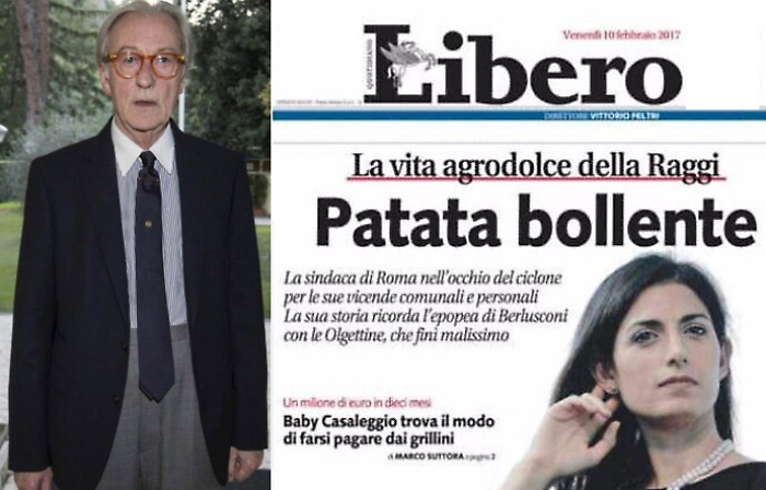 Il Gup di Catania rinvia a giudizio Vittorio Feltri per titolo sulla Raggi