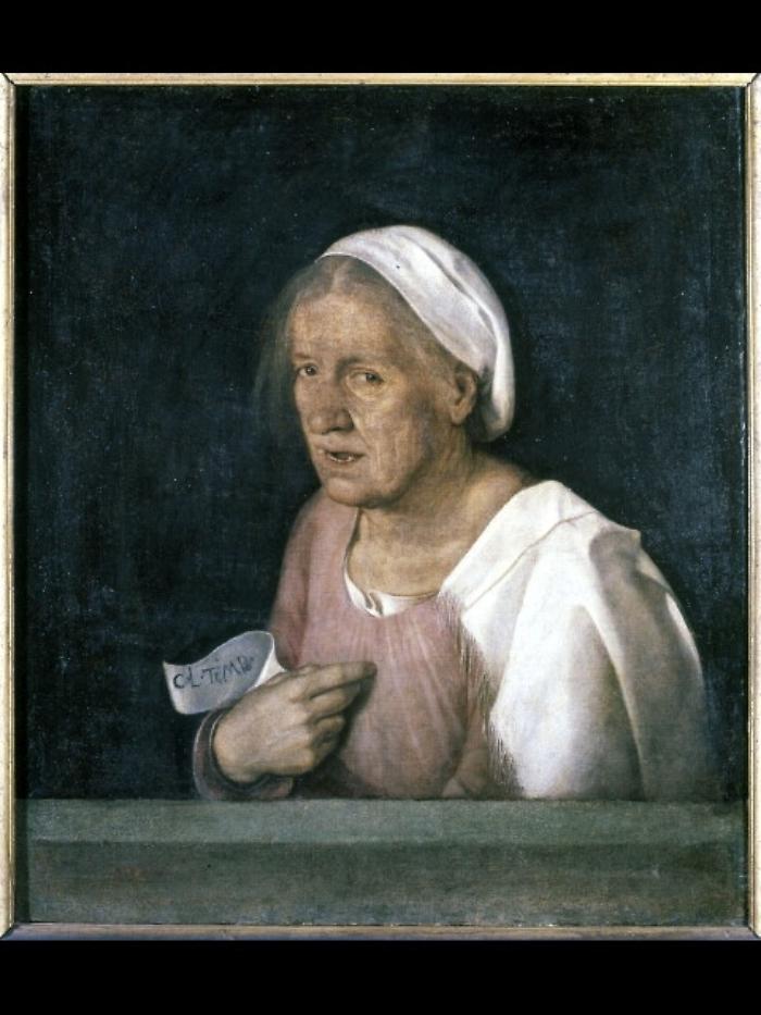 Restaurata 'La vecchia' di Giorgione