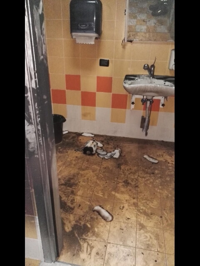 Incendio doloso in ospedale a Ferrara