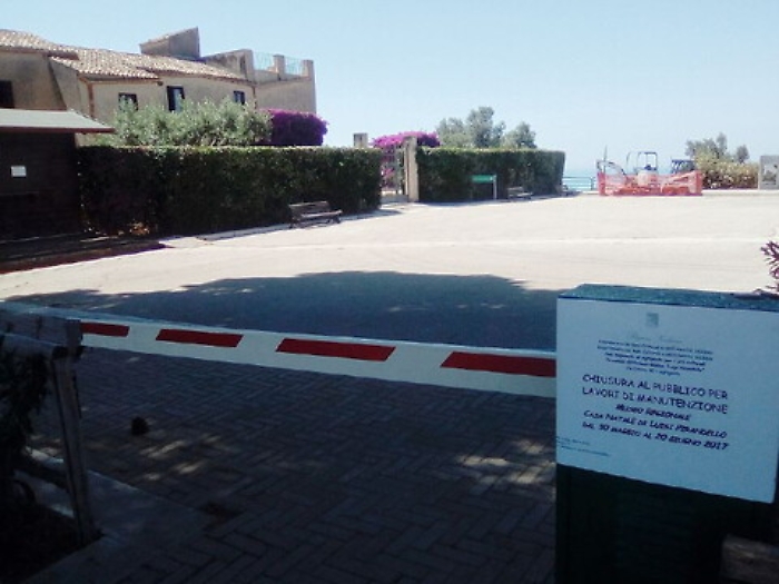 Casa Pirandello chiusa per lavori