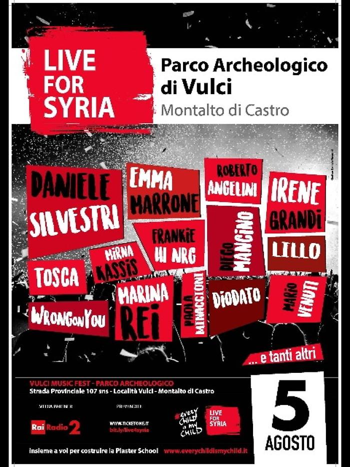 Da Silvestri a Frankie a Live for Syria