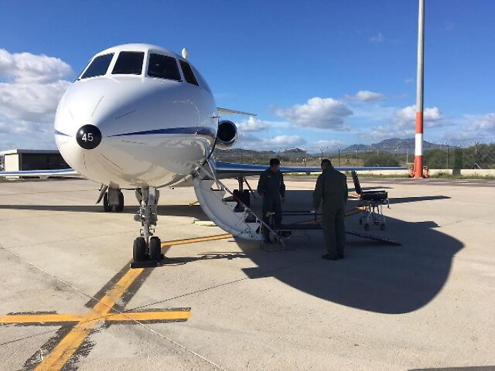Volo Aeronatica con medici per trapianto