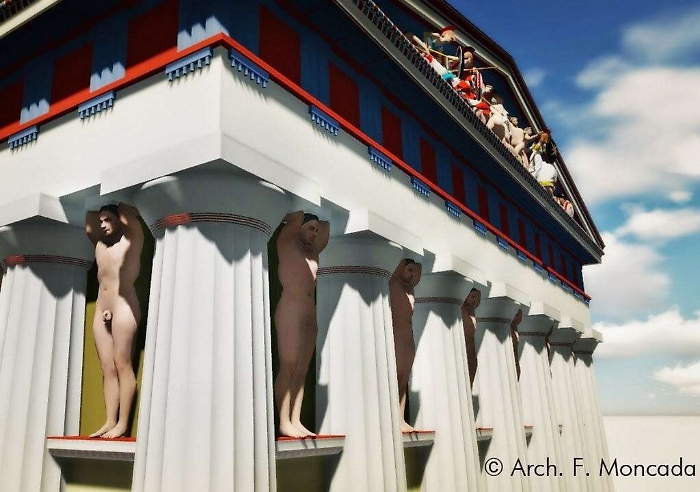 Ecco come appariva agli akragantini il maestoso ed enorme Tempio di Giove