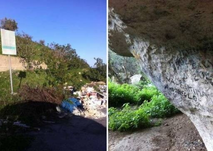 Pantalica, patrimonio della disumanit&agrave; Tombe imbrattate e invase dai rifiuti