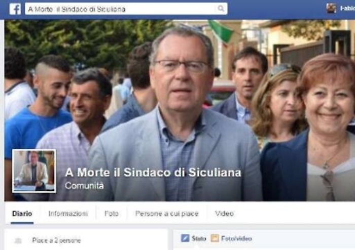 Siculiana, minacce al sindaco in una pagina creata su Facebook