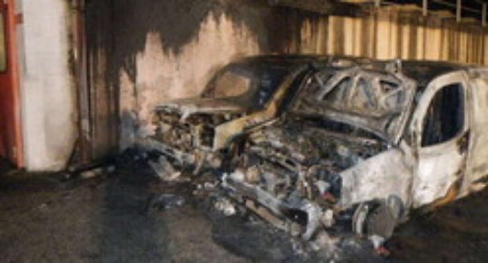 Mafia, dati alle fiamme i mezzi di una ditta sotto sequestro