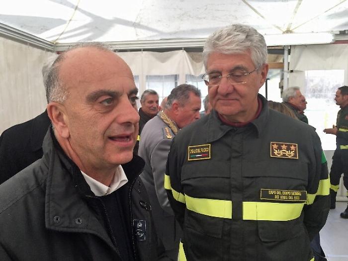 Sisma,Bocci: gratitudine a governo e Vvf