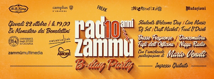 Radio Zamm&ugrave;, la radio dell'universit&agrave; di Catania festeggia i primi dieci anni di trasmissione