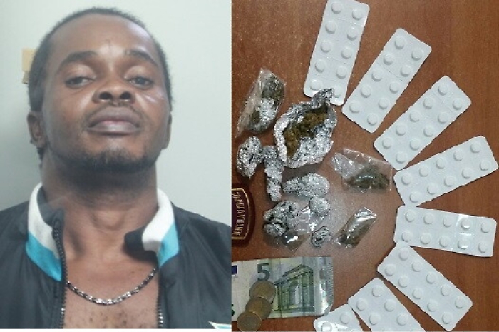 Arrestato nigeriano senza fissa dimora: spacciava marijuana e pillole Rivotril