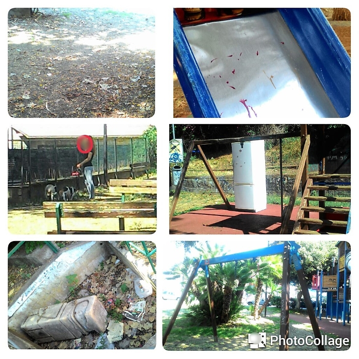 Catania, parco Falcone: parco giochi o discarica?