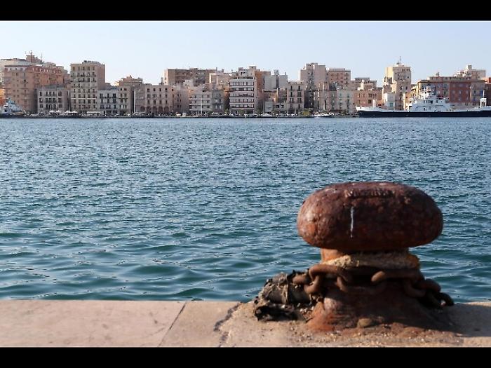 Nave Diciotti in tratto mare Trapani