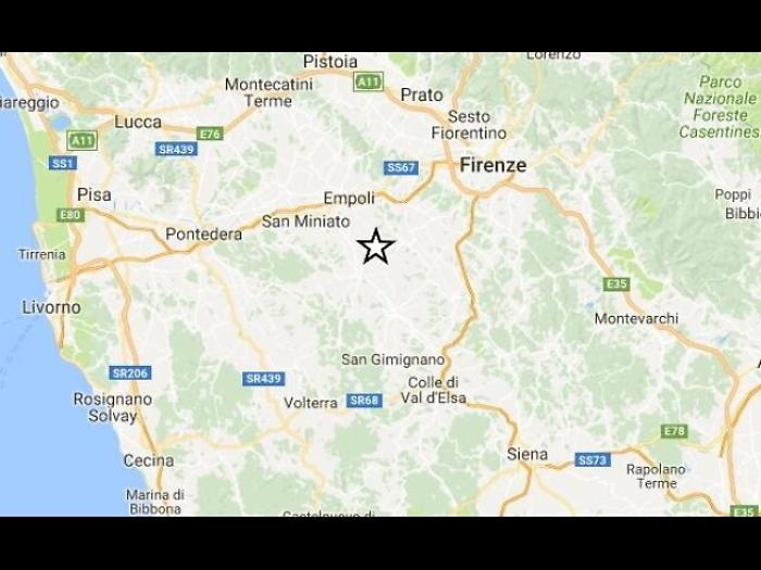 Scossa 2.8 epicentro Valdelsa, no danni