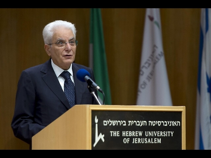 Mattarella, diritto Israele di esistere