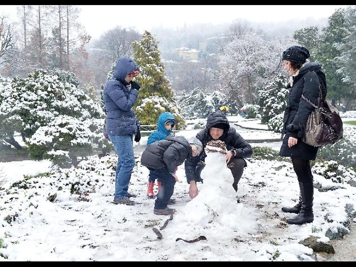 Neve in Piemonte,imbiancata anche Torino
