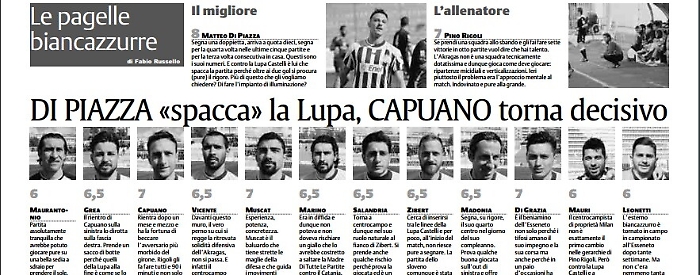 Akragas Lupa Castelli Romani 3 a 0 Di Piazza &laquo;spacca&raquo; la Lupa, Capuano decisivo