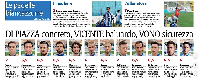 DI PIAZZA concreto, VICENTE baluardo, VONO sicurezza