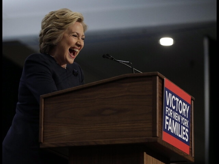 Tutto pronto per la notte di Clinton