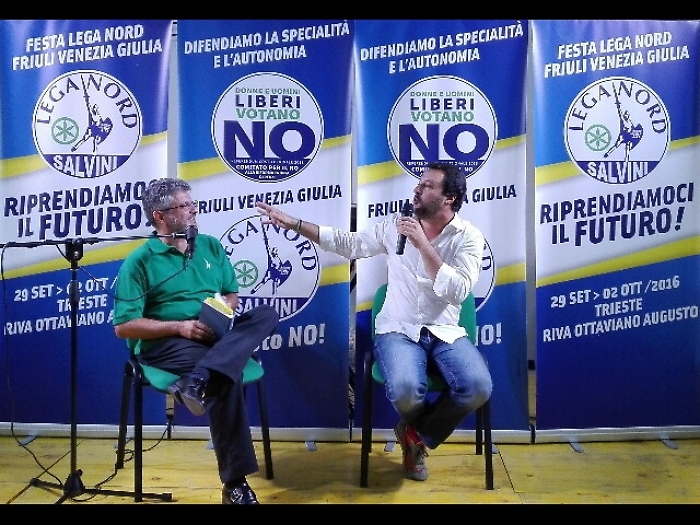 Referendum: Salvini, invito in piazza Grillo e D'Alema
