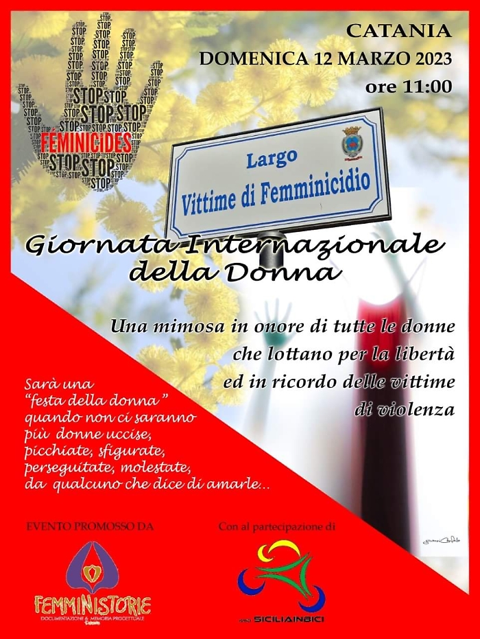 Locandina giornata internazionale delle donne