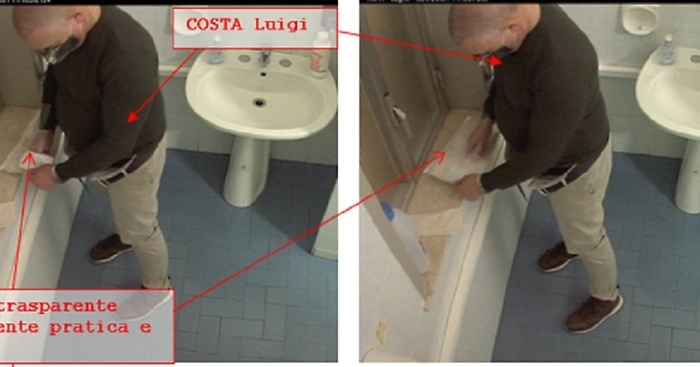 Tangenti motorizzazione Palermo, Luigi Costa conta soldi in bagno