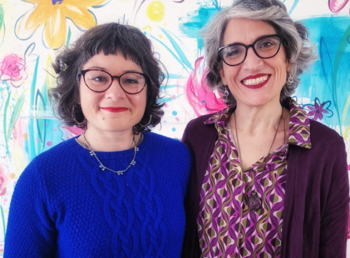 Giuditta Busà e Chiara Sicurella della Casa editrice Nous