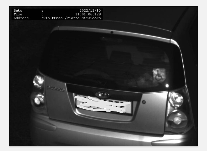 auto disabili multata in via etnea