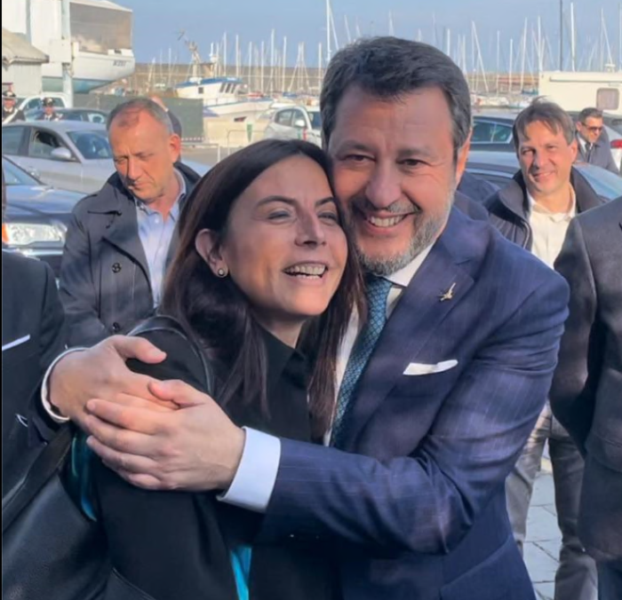 Valeria Sudano e Matteo Salvini
