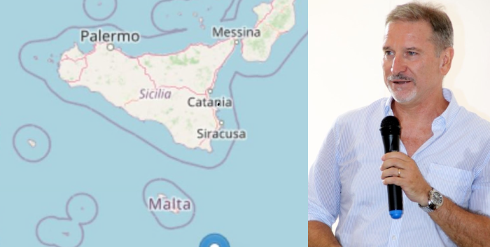 Mappa sisma Catania e Malta e Marco Neri, Ingv