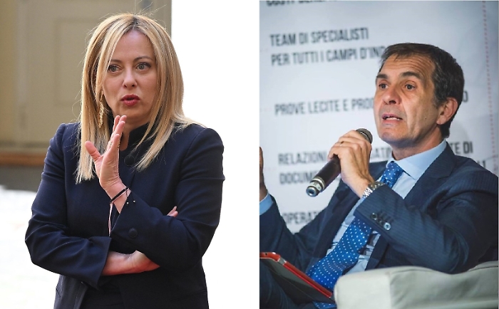 Giorgia meloni e Enrico Trantino