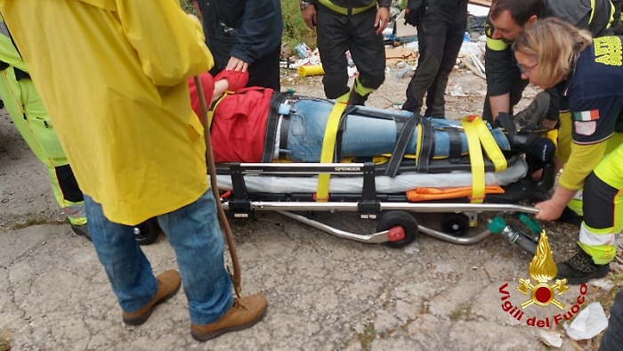 Palermo  i vigili del fuoco sono intervenuti ai piedi del Monte Grifone in località Brancaccio  per soccorrere un escursionista