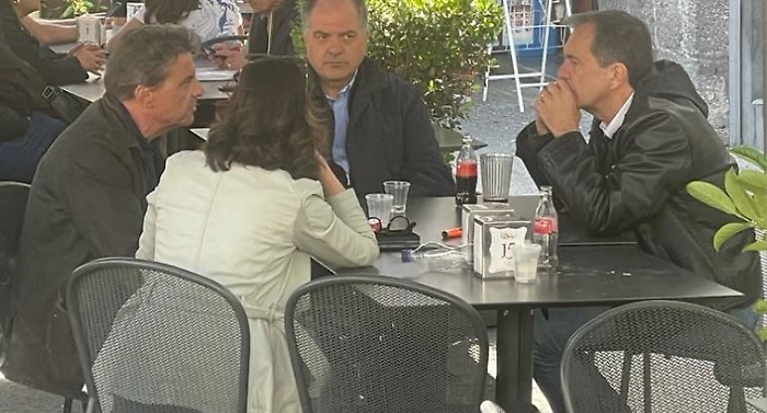 Calenda a Catania con il candidato del centrodestra Enrico Trantino