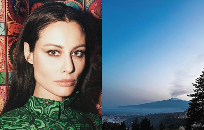 Marika Pellegrinelli, post sull'Etna da Taormina