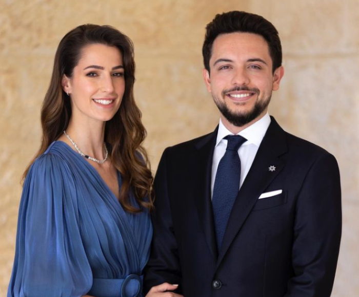 Al Hussein bin Abdullah II con la futura moglie