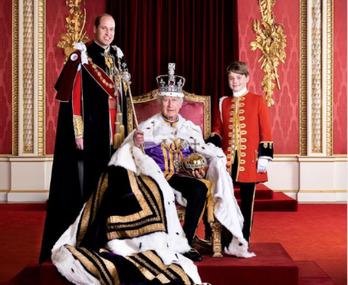 Re Carlo con William e George