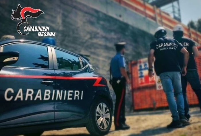Controlli Carabinieri in cantiere
