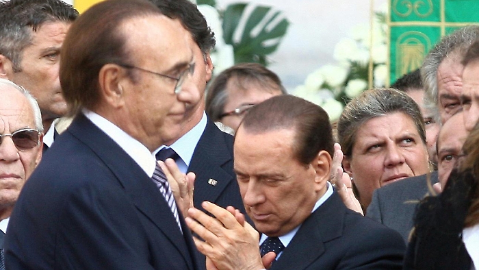Pippo Baudo e Silvio Berlusconi
