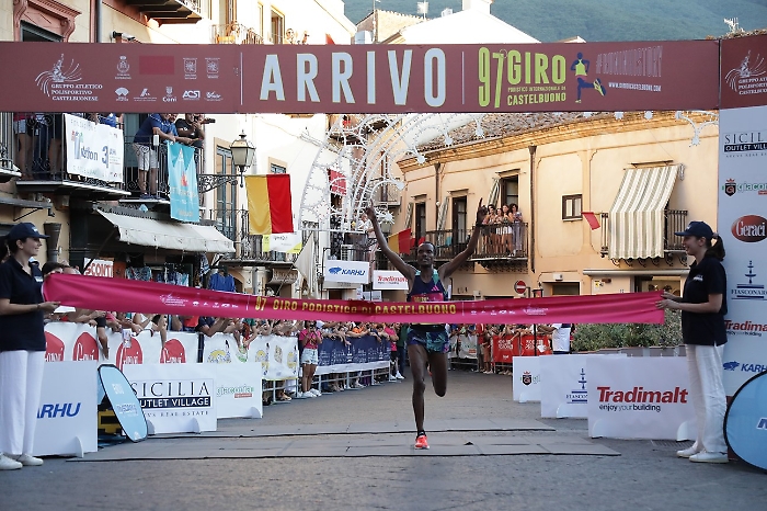 castelbuono Arrivo vincitore Edris Muktar