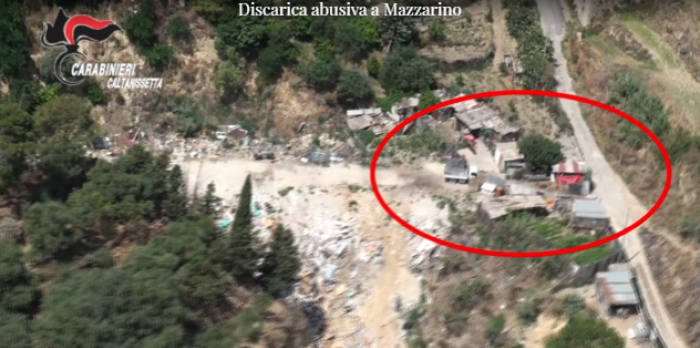 Smaltimento illecito di rifiuti in discarica a Mazzarino