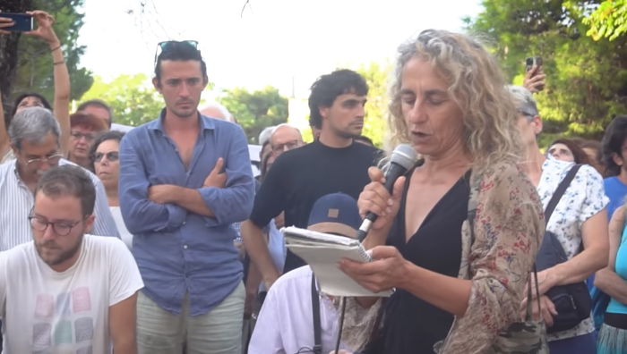 Protesta a Palermo del movimento "Basta incendi"