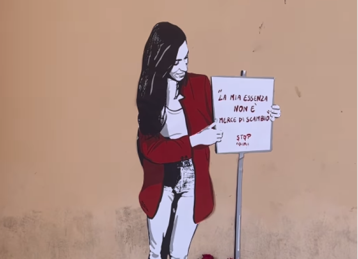 Murale dedicato a Marisa Leo, vittima di femminicidio a Marsala