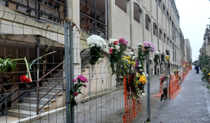 Cimitero Modica zona transennata