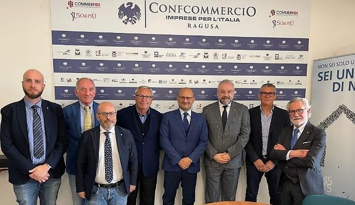 Il questore Trombadore con i rappresentanti di Confcommercio