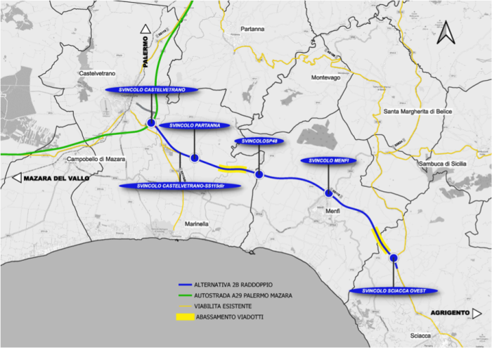 tracciato ANAS-2B- a cui puntano gli architetti